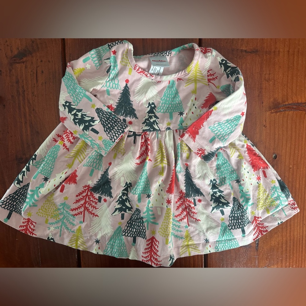 Hanna Andersson 12-18m Christmas tree dress